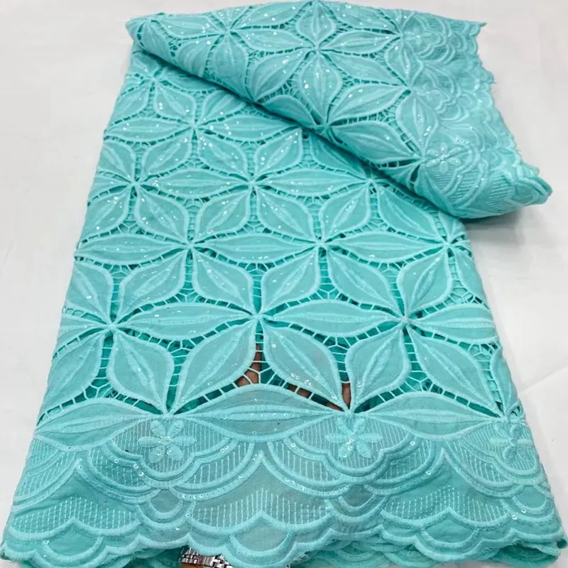 Guipure Lace New Style African Cord Chiffon Lace Water Soluble Fabric Sewing Ghana Clothes TS2773