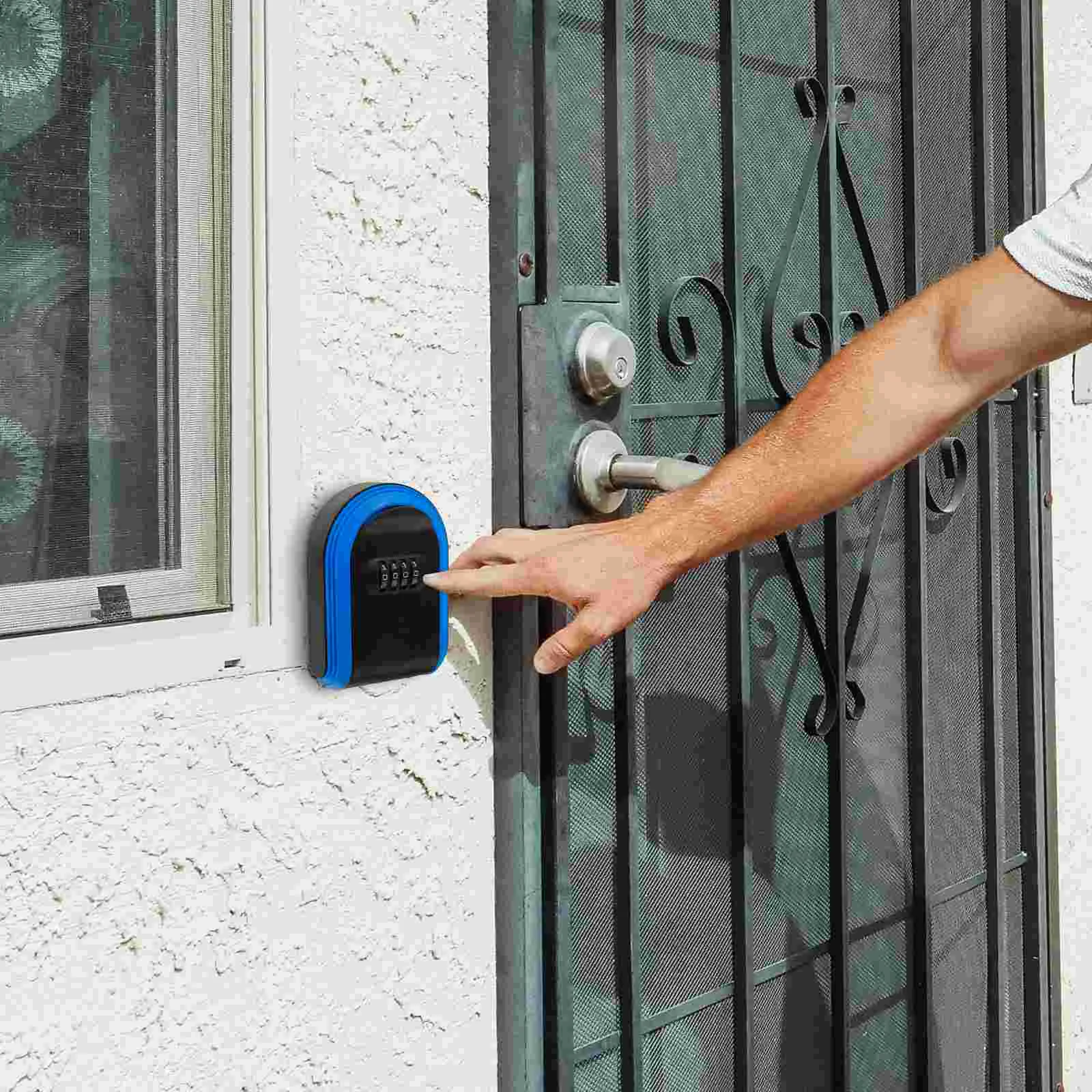 Wall Hanging Keys' Box Lock Boxes Holder for Outdoor Small Locker Security Wall-mounted