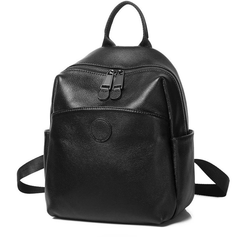 

Рюкзак из натуральной кожи для женщин, большой вместительный дорожный рюкзак, женский рюкзак, школьная сумка, женский пригородный рюкзак