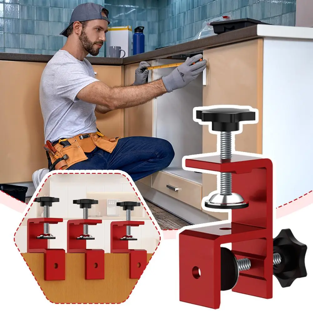 Artefato de linha de fechamento de guarda-roupa, gabaritos ajustáveis, clipe de fixação de fechamento universal para armários e placas de fixação de guarda-roupa até h8f4
