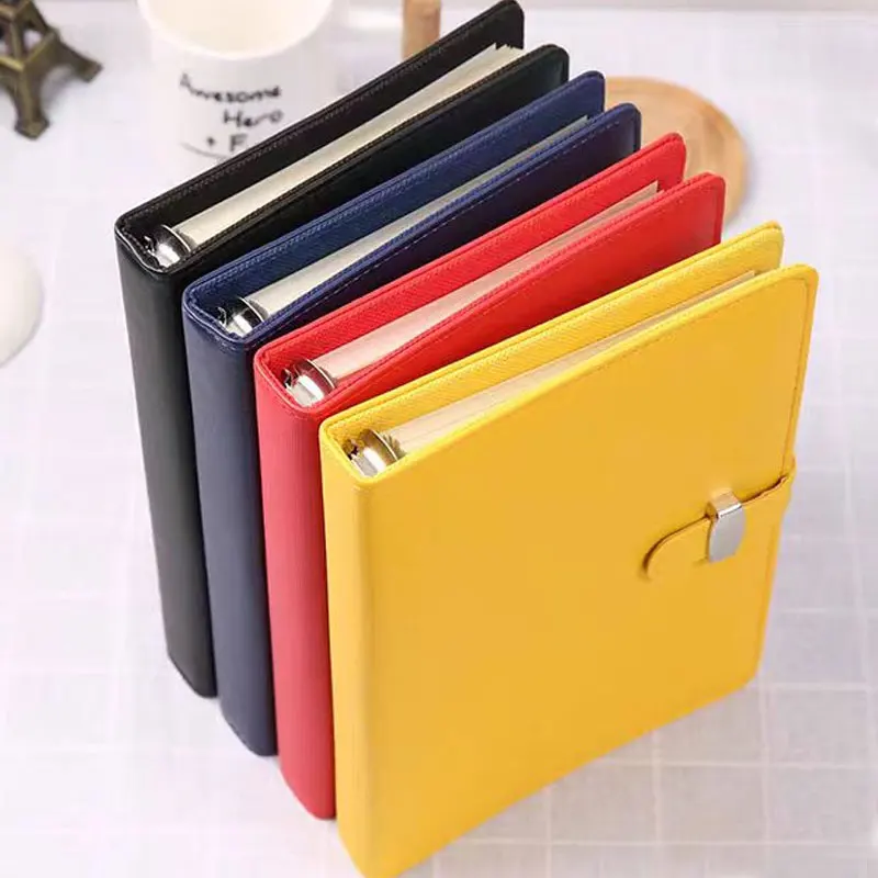 1Piece High Quality Hardcover Journal Pu Leather Diary Notebook Hand Account A6 Loose Leaf Notebook Agenda Planner Stationery