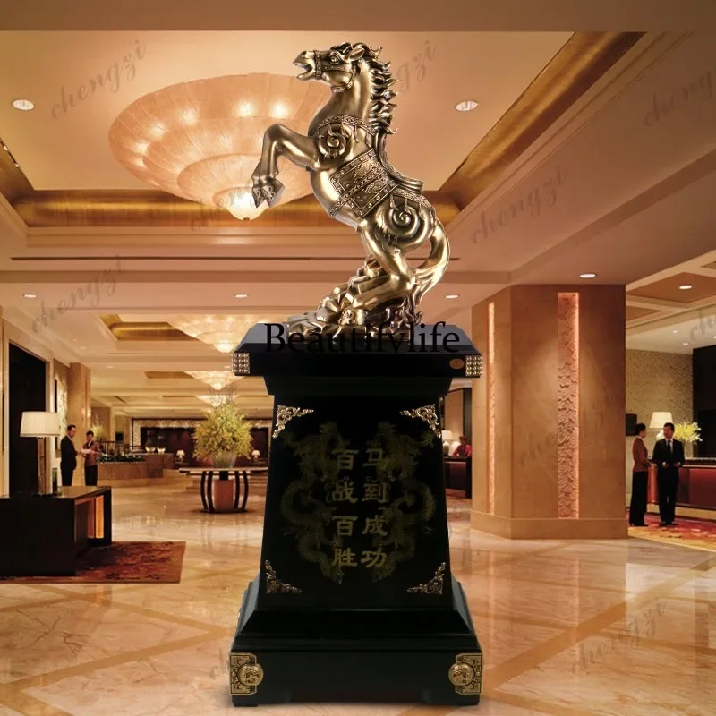 CC Successful horse ornament large office hall floor decoration