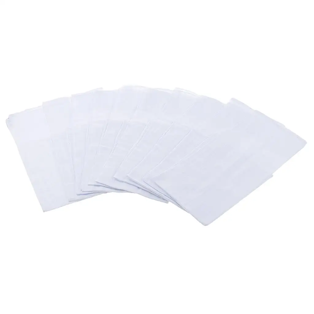 12pcs Men Women Washable Soft Hankerchief White Handkerchief