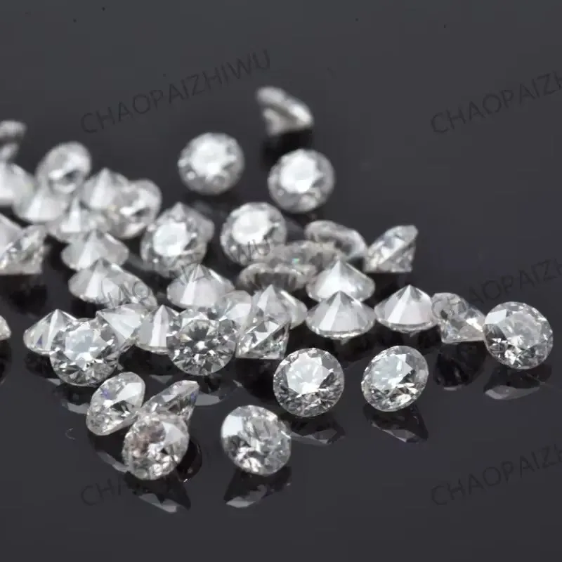 Moissanit-Stein, runder Schliff, Farbe D, Edelstein, kleine Größe 0,8 mm bis 2,9 mm, 1,0 ct/Packung, für die Herstellung von Schmuck, bestanden bei Diamanttest. – Detail 8