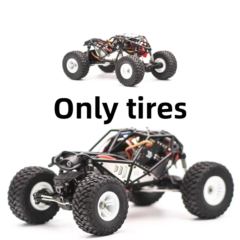 Orlando Hunter Rc Tires 1:32 Scale 36mm Widened Rubber Replacement Parts For 24 Mini X01 X02 Rc Truck Diy Modification Upgrade