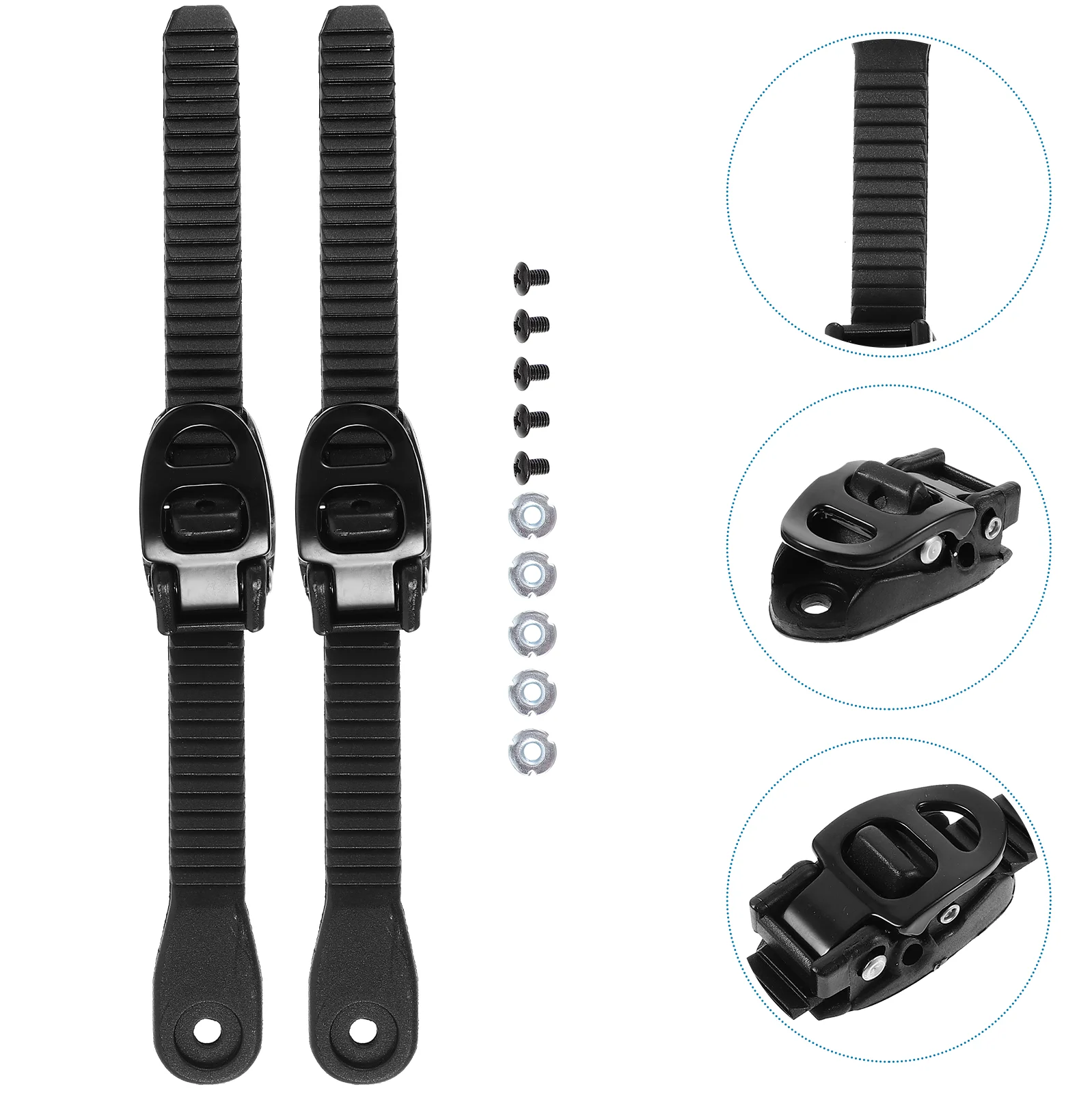 2 Sets Skating Shoes Fixing Straps Laces Major Portable Buckle Professional Roller Skate Pvc