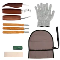 10Pcs Wood Carving Tool Kit Ergonomic Wood Whittling Knife Set DIY Woodworking Hand Carving Tool for Beginners Professionals