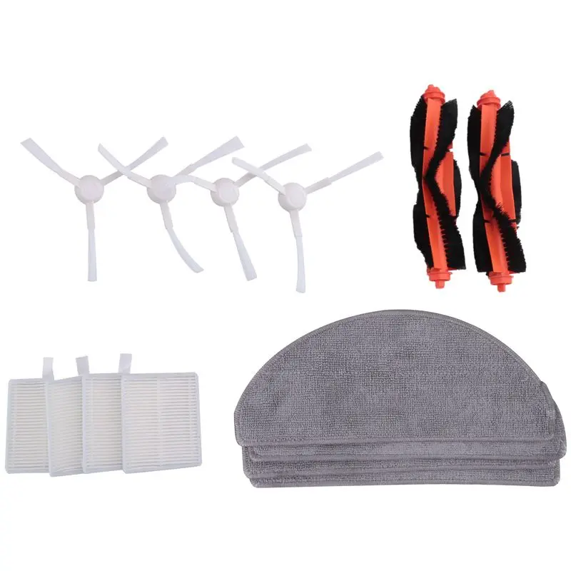 A11E-For Xiaomi Robot Vacuum E10 E12 E10C Replacement Spare Parts Accessories Parts Side Brush Hepa Filter Mop Cloth view 5