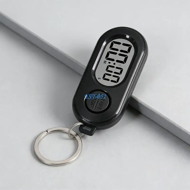 E15A Digital Countdown Timer for Keyring Lightweighted Backpacks Attachment