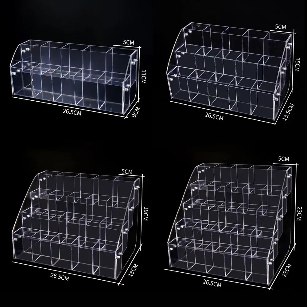 化粧筆ホルダー,透明,大容量,はしご型,多機能収納棚,2, 3,4,5層,マーカーペン