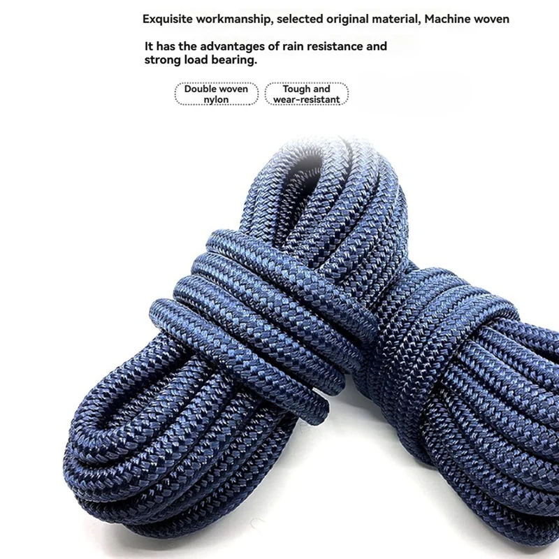 Boat Dock Lines Mooring Rope Universal Docking Boat Lines Wear Resistant For Boat Pontoon Nylon Fender Line 0.5X181.1In