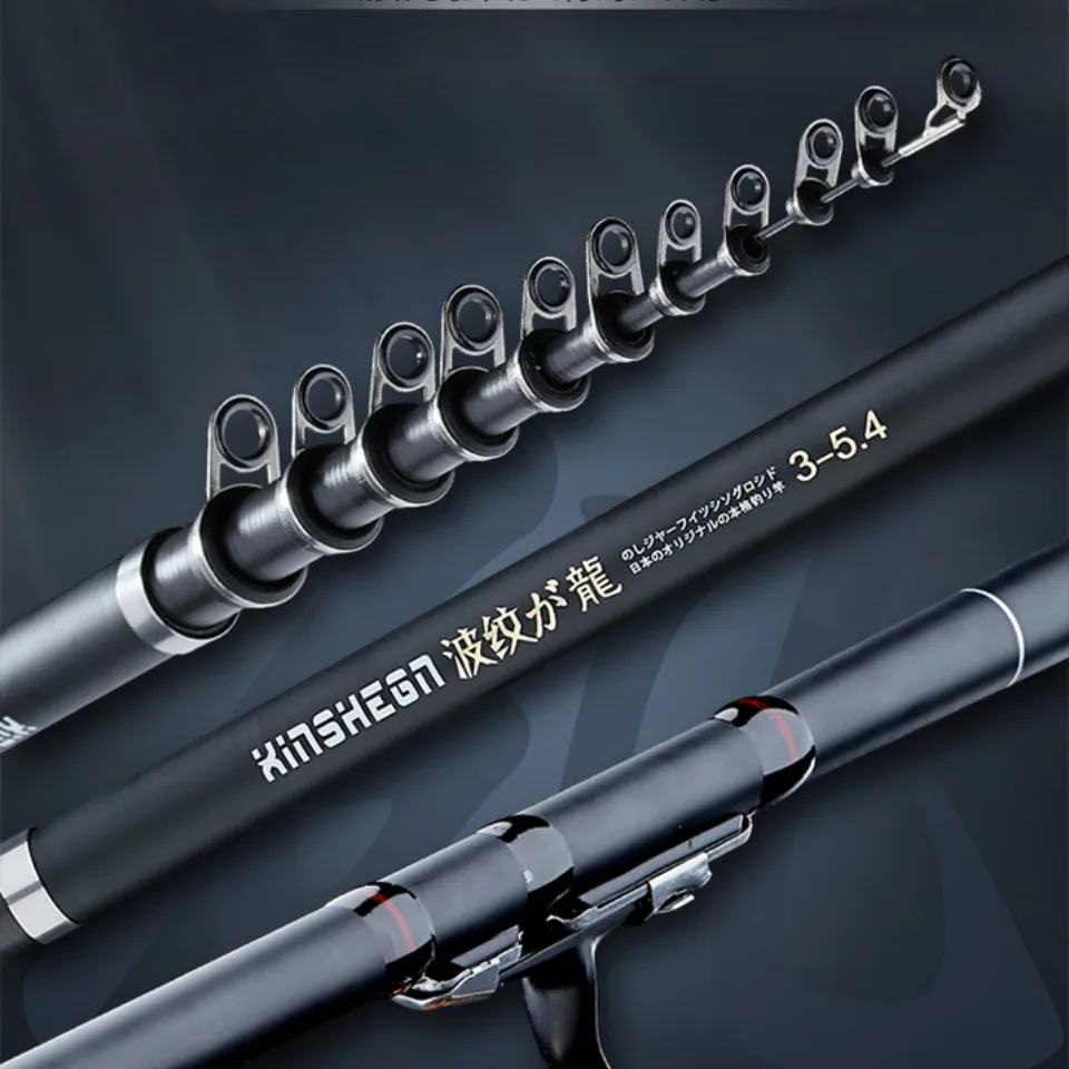 

2.7M,3.6M,4.5M,5.4M,6.3M Telescopic Portable Rotary Rocky Fishing Pole Fishing Rod Travel Sea Boat Rock Fishing Rod Carp Rod