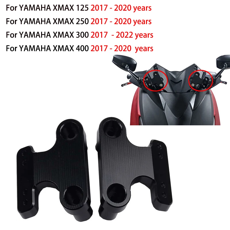 

Для Yamaha X-MAX 300 1XMAX25 250 400 2017-2020 мотоцикл модификация зеркала заднего вида передний кронштейн алюминиевый кронштейн с ЧПУ для отражателя