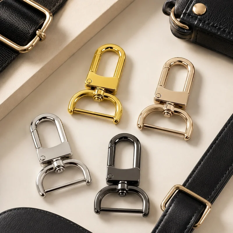 

5/10Pcs 13-26mm Metal Bag Strap Buckle Swivel Clasp with Screw Trigger Snap Hook Keychain Connector DIY Hardware Accessories Kit