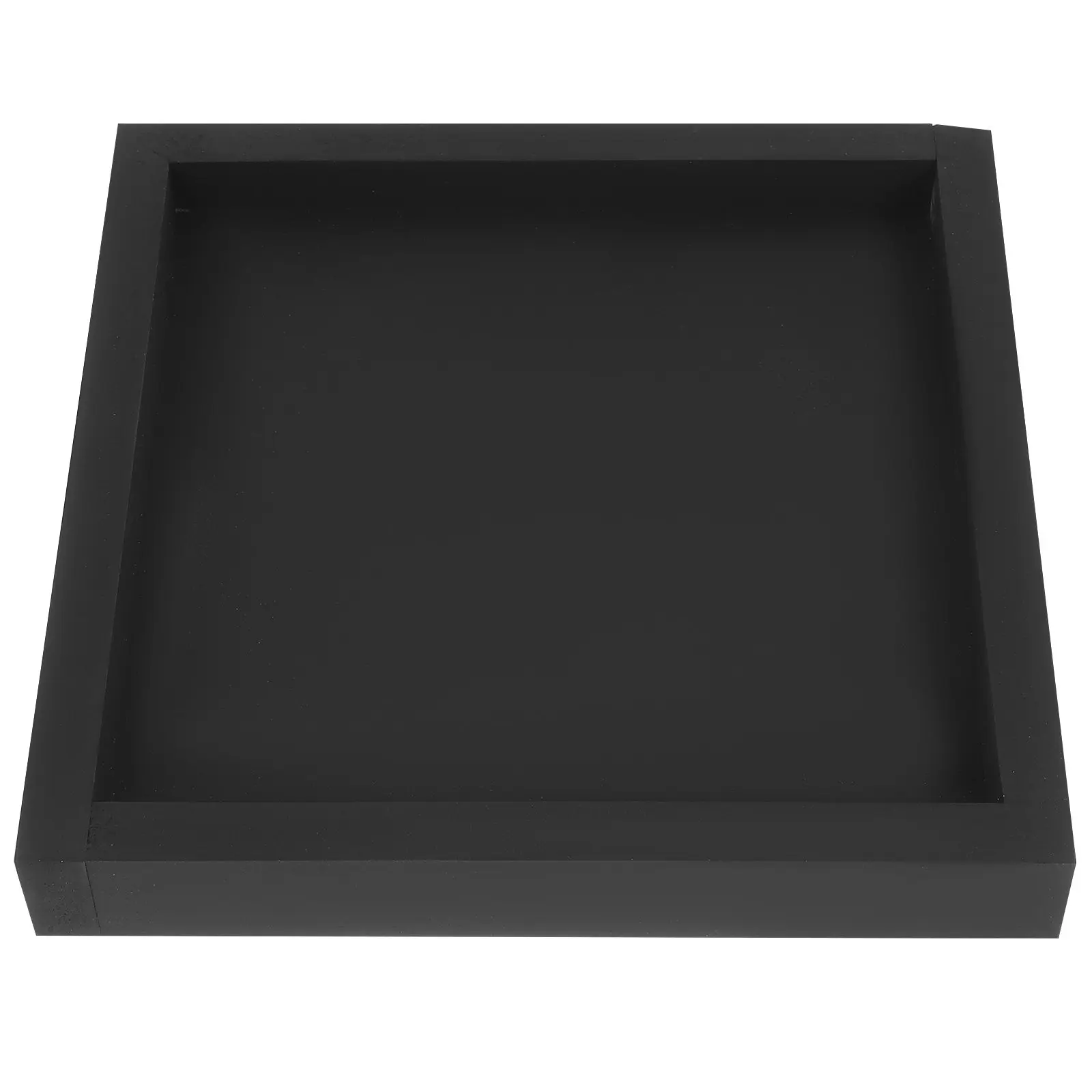 Thicken Plastic Square Tray 20x20cm Black Durable Anti-Slip Leakproof Potted Support for Home Indoor Balcony Garden