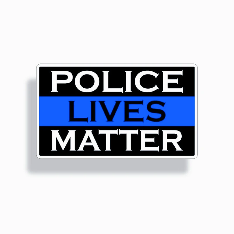 

Car decoration decals Police Lives Matter Sticker Thin Blue Line Cup Car Vehicle Window Bumper Decal 15cm PVC KK