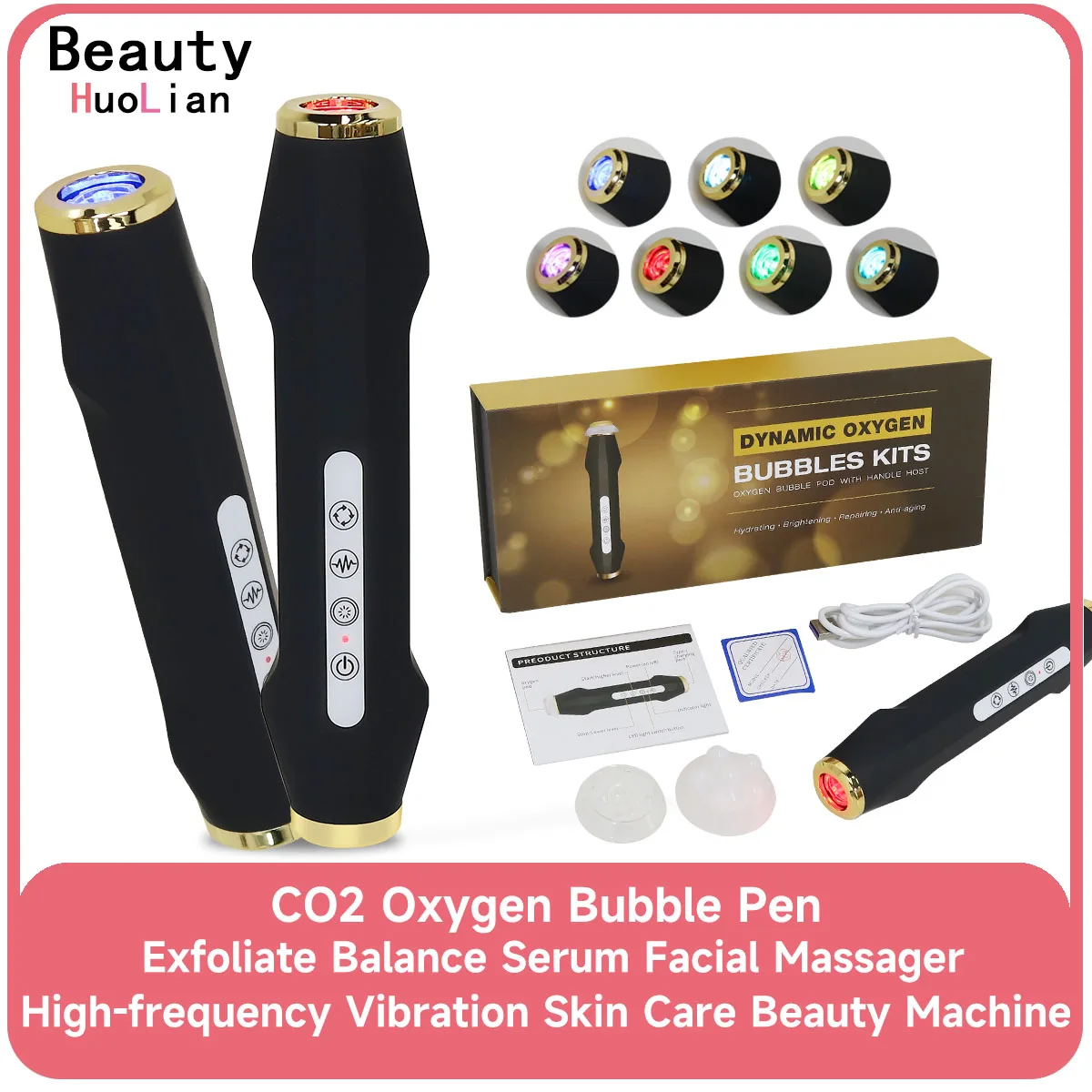 Facial Machine Facial Skin Care Device Facial SPA CO2 Bubble Oxygen Beauty Machine