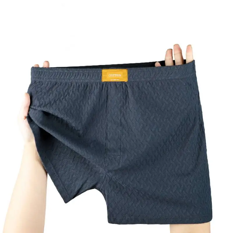 

3pcs Men's Underwear Aro Pants Loose Cotton Boxers Shorts Briefs Breathable Men Underpants Home Sleeping Shorts
