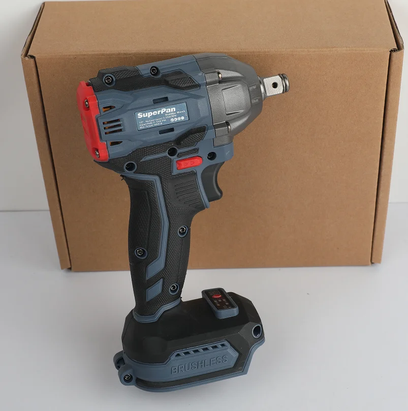 コードレスインパクトレンチ、20vブラシレス、工場や機械用途に最適、マキタバッテリー対応