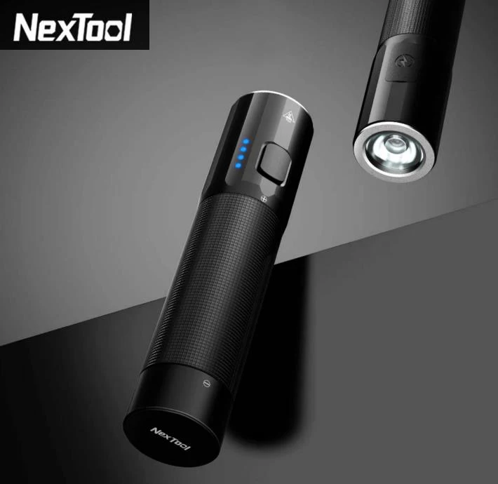 Nextool Bright Light 1200 lumen small flashlight Mini charging bank outdoor super bright portable flashlight 190m distance