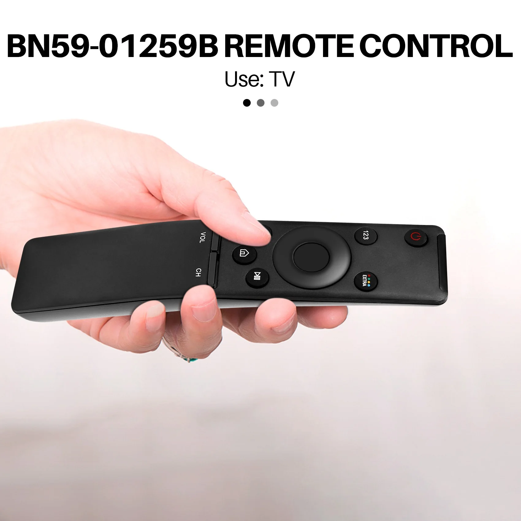 

【Sleek Design】4X Replacement TV Remote Control For LED 3D Smart Player Black 433Mhz BN59-01242A BN59-01265A BN59-01259B