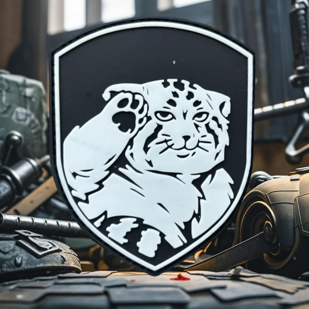 

Anime Cute Tiger Morale Tactical Patch PVC Hook&Loop Emblem Chevron Military Badge Combat Armband Backpack Stickers