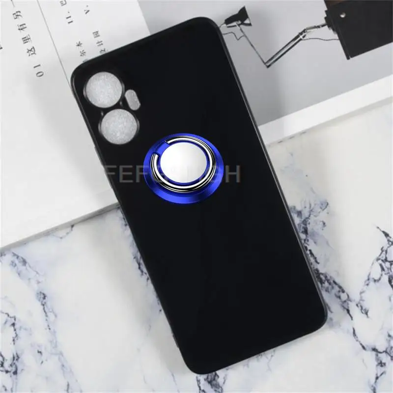 For Itel Vision 5 Plus S18 Pro Back Ring Holder Bracket TPU Soft Silicone protect Case Anti falling shell