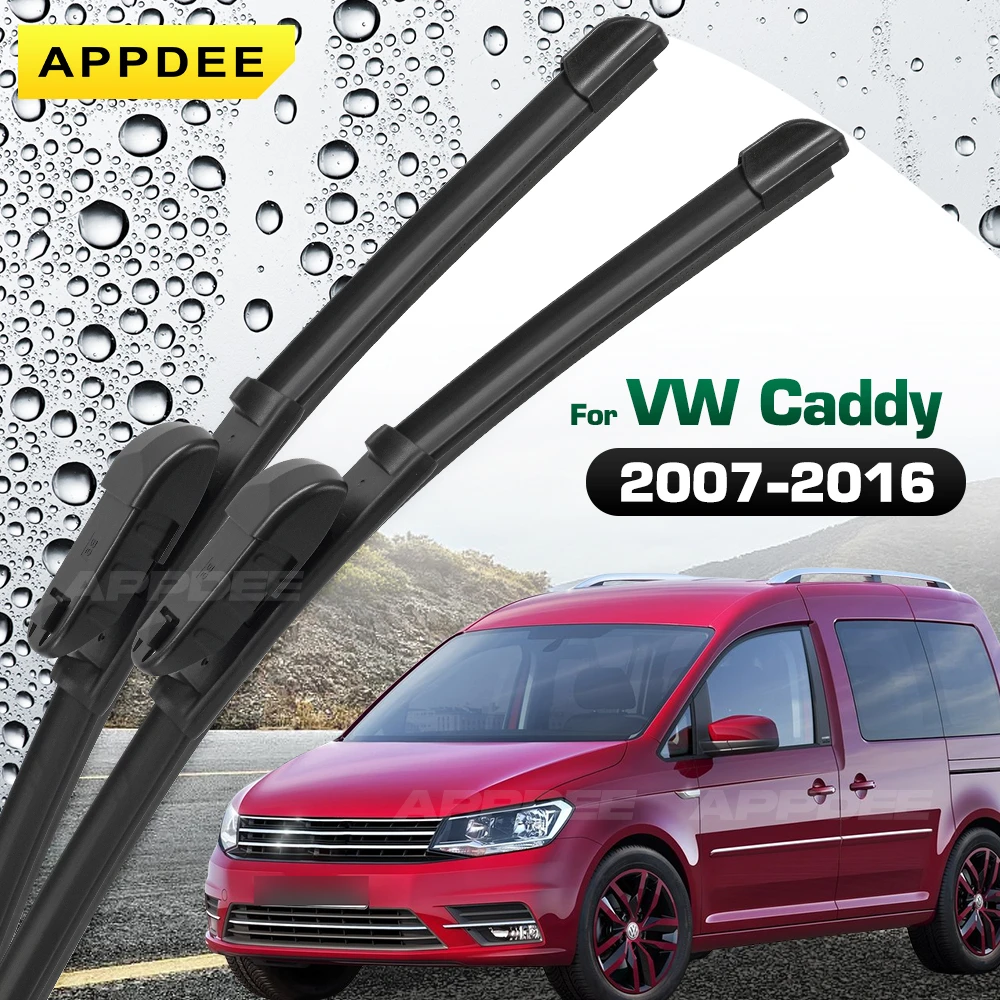

Комплект силиконовых и резиновых щеток переднего стеклоочистителя для VW Caddy MK3 2007-2016, щетка для лобового стекла 24 "+ 18"