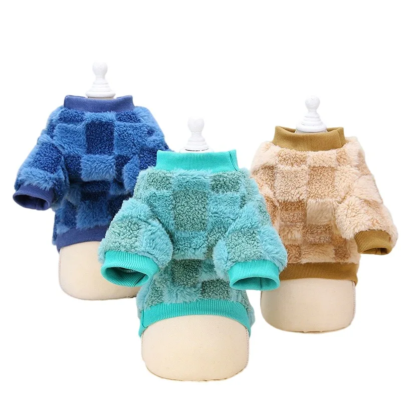 Soft Comfortable Dog Clothes Winter Warm Pet Pullover Sweatshirt for Puppy Cats Clothing French Bulldog Yorkies Costume Pug Coat