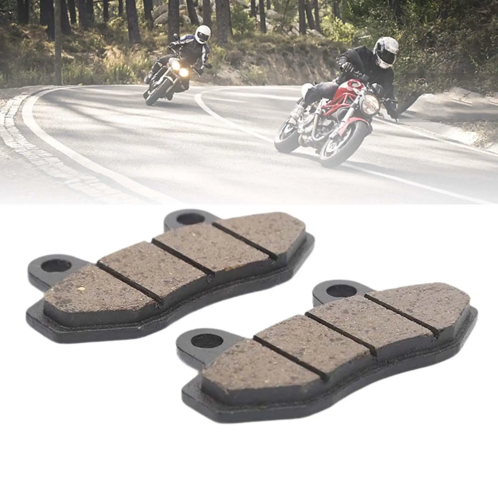 

2Pcs Brake Pads Easy to Install Sturdy Accessories for 90cc 140cc 110cc