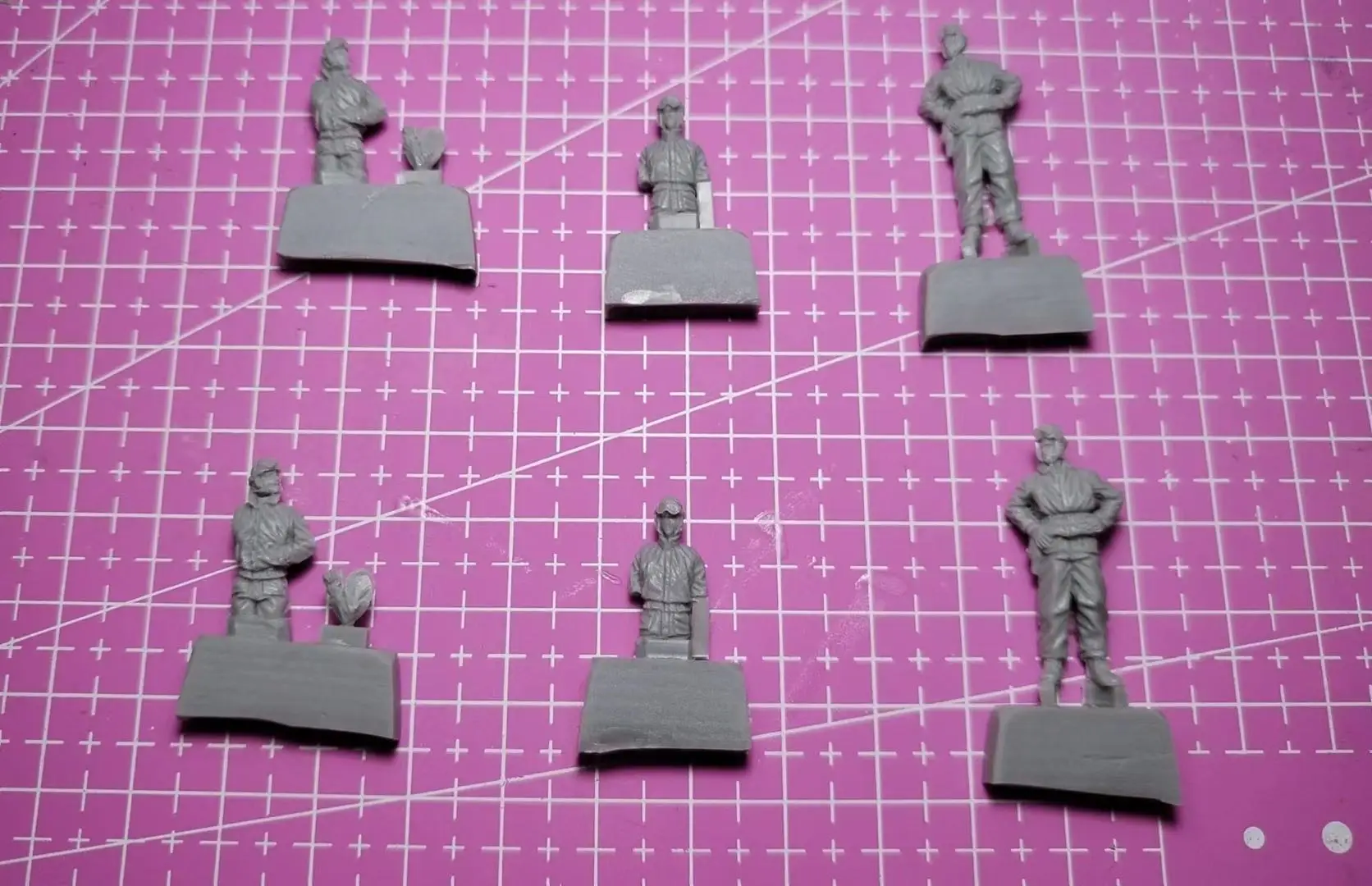 مجسم من الراتنج 1/72 GK، 6 أشكال، مجموعة غير مجمعة وغير مطلية