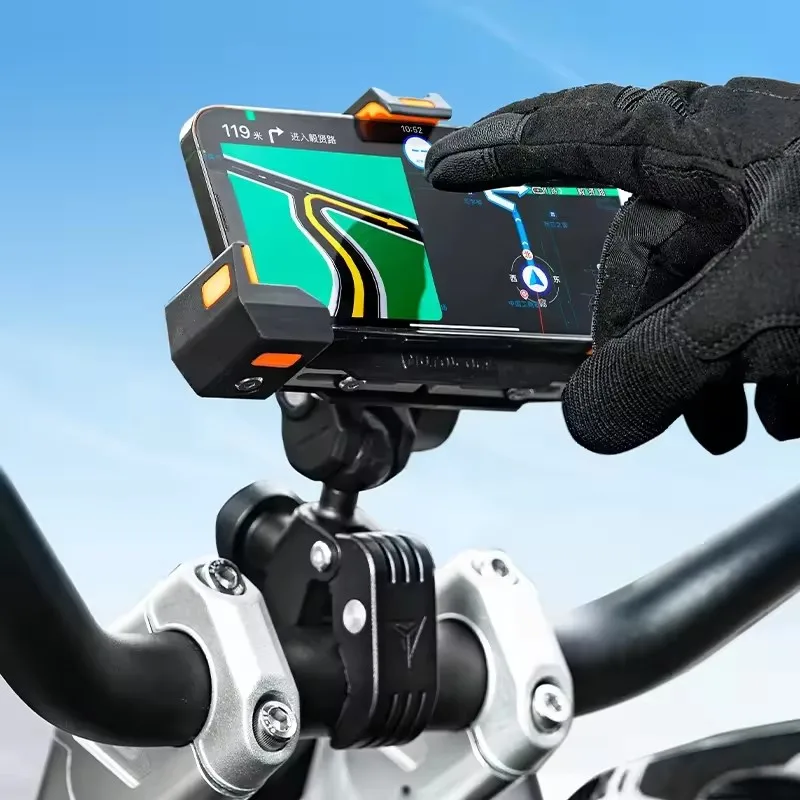 MOTOWOLF Holder Triangles Fixed Holder Wireless Charging Navigation Holder Motorcycle Outdoor Shock Absorbing Mobile Phone image 2
