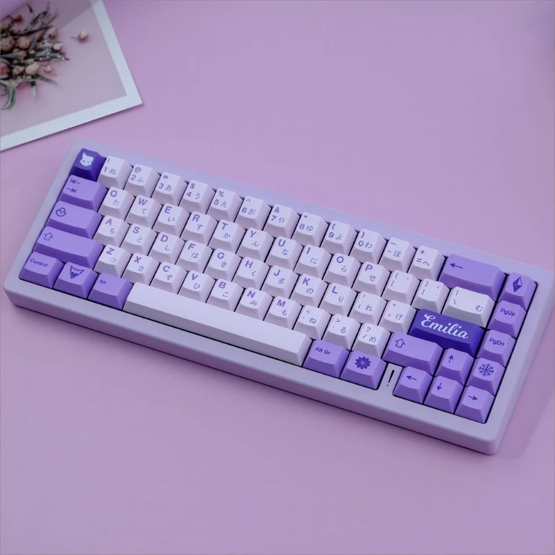 124 Keys Keycaps XDA Cartoon Frost Witch Keycaps PBT Dye Sublimation Mechanical Keyboard Keycap Set Dropshipping