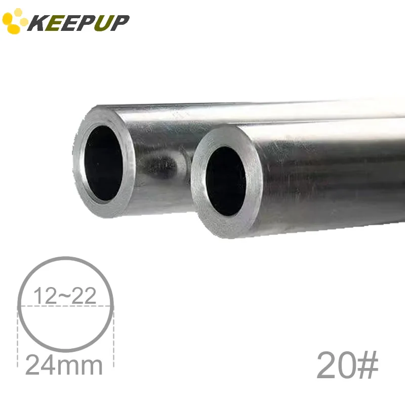 

20#carbon steel pipe Wear resistant Cold drawn Brushed tube 24mm OD 1 1.5 2 2.5 3 3.5 4 4.5 5 6 mm Wall Thick