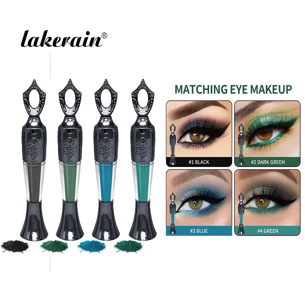 

Lakerain Eyeliner Powder Long Lasting Eye Makeup Bright Color Smoothly Outlines Eyeliner Stick Retro Design No Smudge Makeup