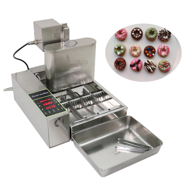 4/6 Row Electric Donut Waffles Machine, Fully Automatic Sandwich Fryer, Kitchen Cooking Utensils