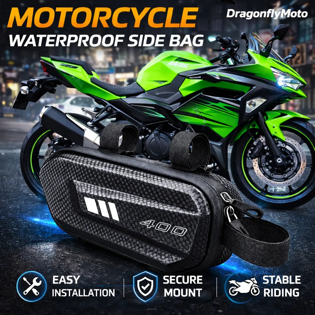 

Large Capacity Motorcycle Side Bag For KAWASAKI NINJA400 Z400 NINJA 400 Z 400 2018-2024 2025 Waterproof Multifunctional