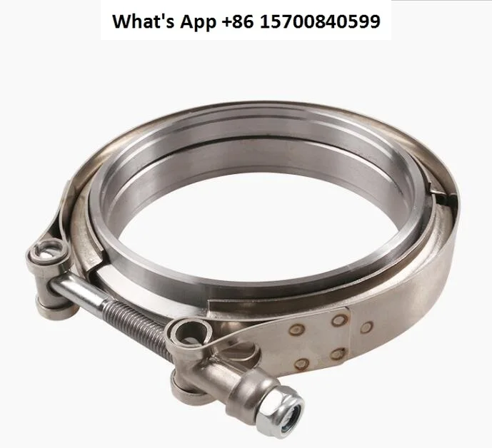 

Stainless steel throat hoop 304 flange clamp v-type clamp pipe hoop automobile modified exhaust pipe