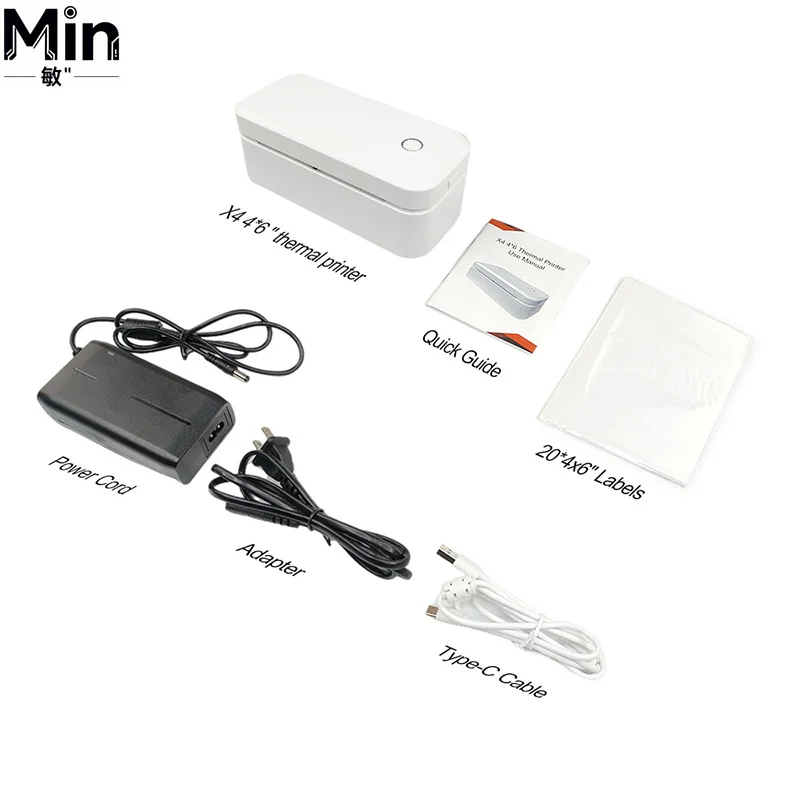 X4 Mini Bluetooth Connectivity 4x6 Inch Thermal Label Printer Compatible with Android  Windows for Shipping