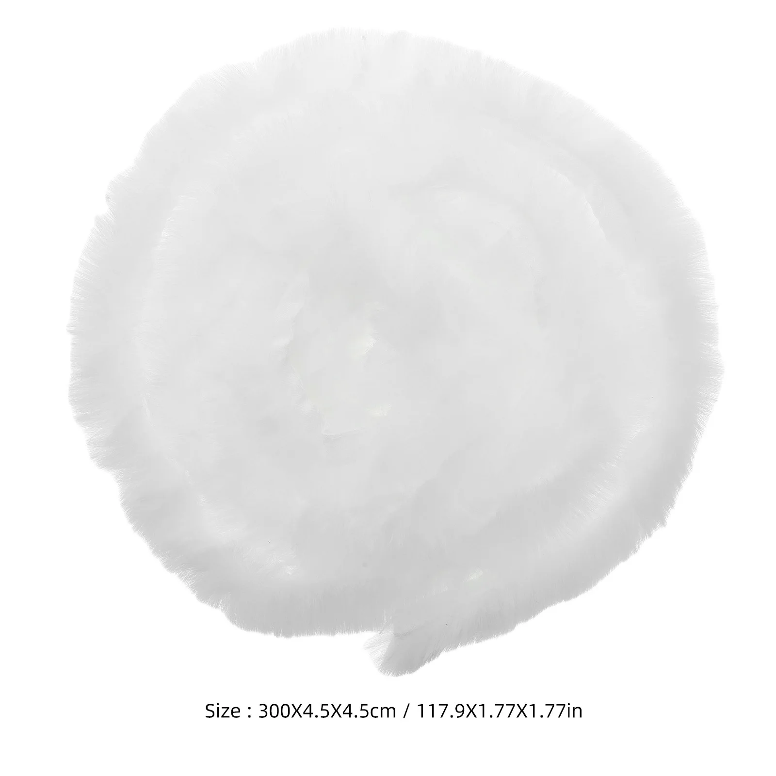 الأبيض فو الشريط تقليم 3 عطلة طويلة الديكور شجرة عيد الميلاد تقليم DIY الحرفية لفة محاكاة الشريط لعيد الميلاد