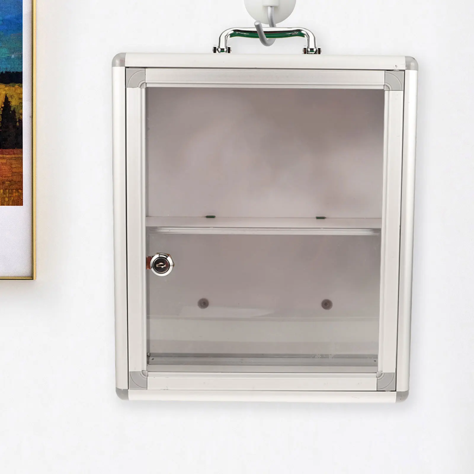 صندوق أدوات الإسعافات الأولية المرئي المثبت على الحائط لتخزين أدوات الطوارئ للخدمة الذاتية في مجتمع المكتب