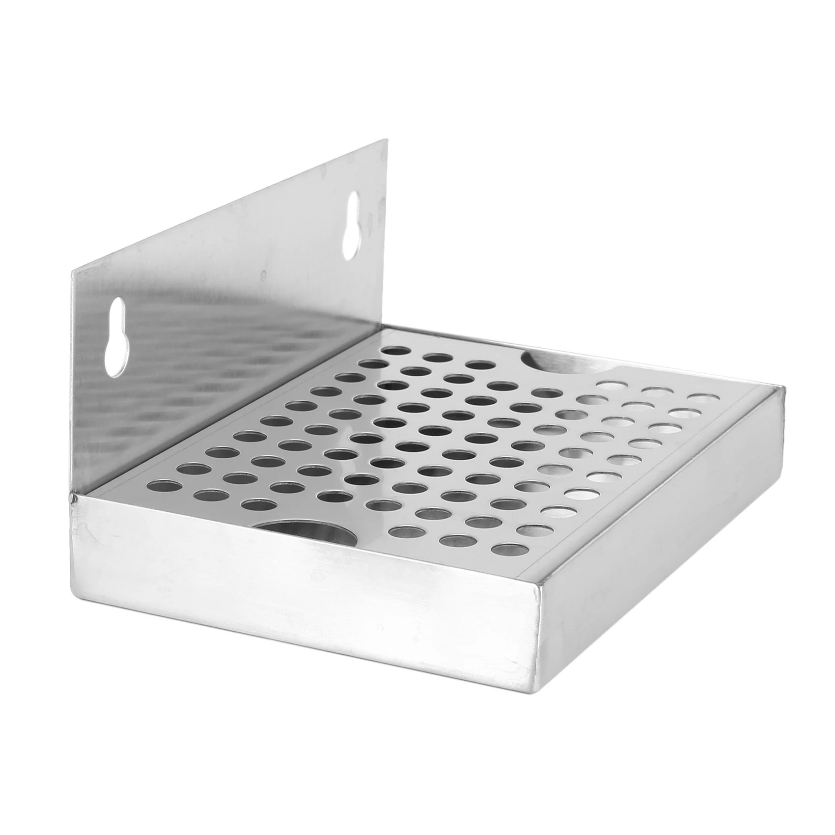 

A50U 2X Wall Mount Beer Drip Tray No Drain 304 Stainless Steel Homebrew Kegging Draft Beer