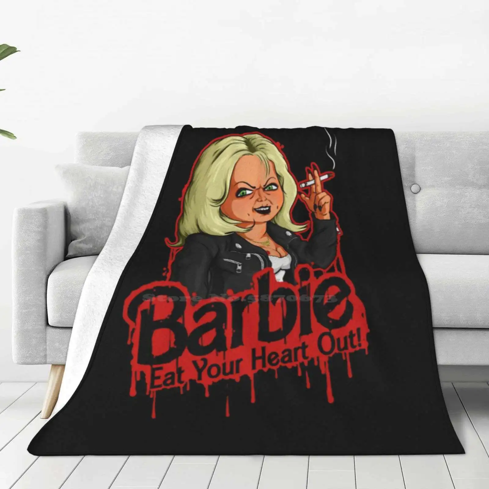 Eat Your Heart Out! Shirt Blanket Soft Warm Travel Portable Blanket Bride Of Chucky Lee Ray Childs Play Chucky Doll Chucky The