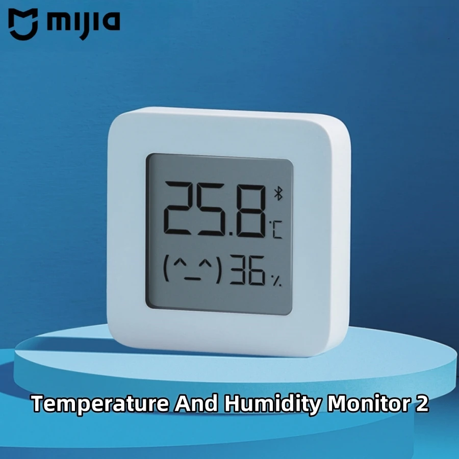 

Оригинальный умный ЖК-экран Mijia, цифровой термометр 2, Bluetooth, датчик температуры и влажности Mijia, измеритель влажности, только Mijia 1