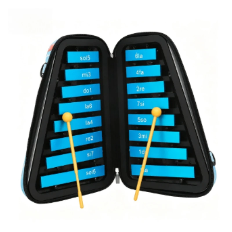 16-tone Carillon Sound Healing Glockenspiel Spiritual Relaxation Metal Glockenspiel Professional Durable Orff Musical Instrument