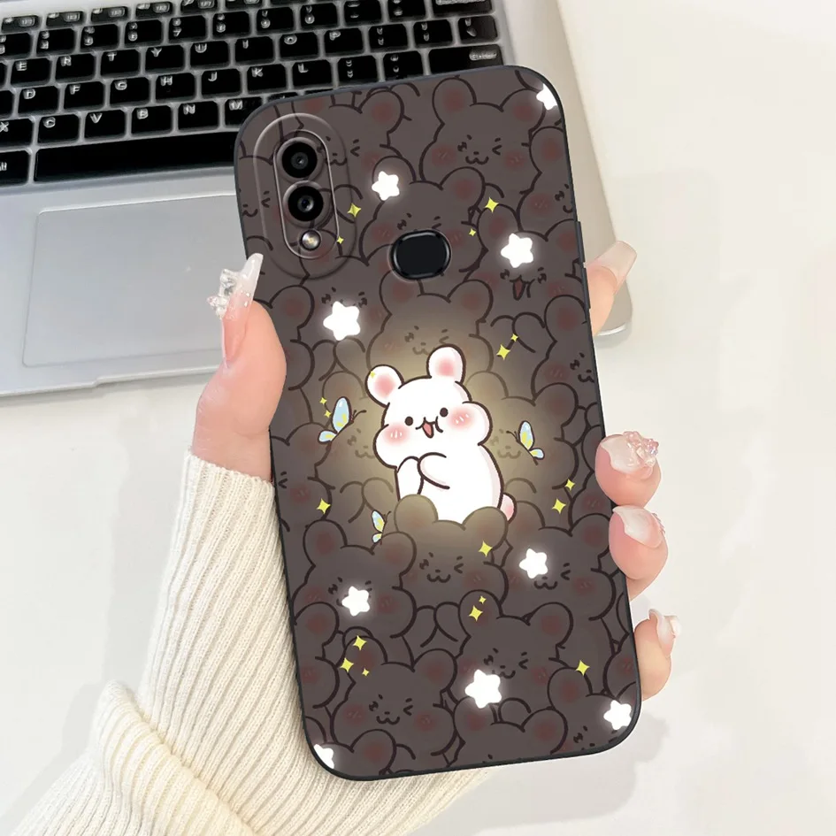 For Samsung Galaxy A10S Case A 10S SM-A107F Cover Fashion Sunflower Bowknot Soft Funda For Samsung A10 SM-A105F M01S M017F Coque