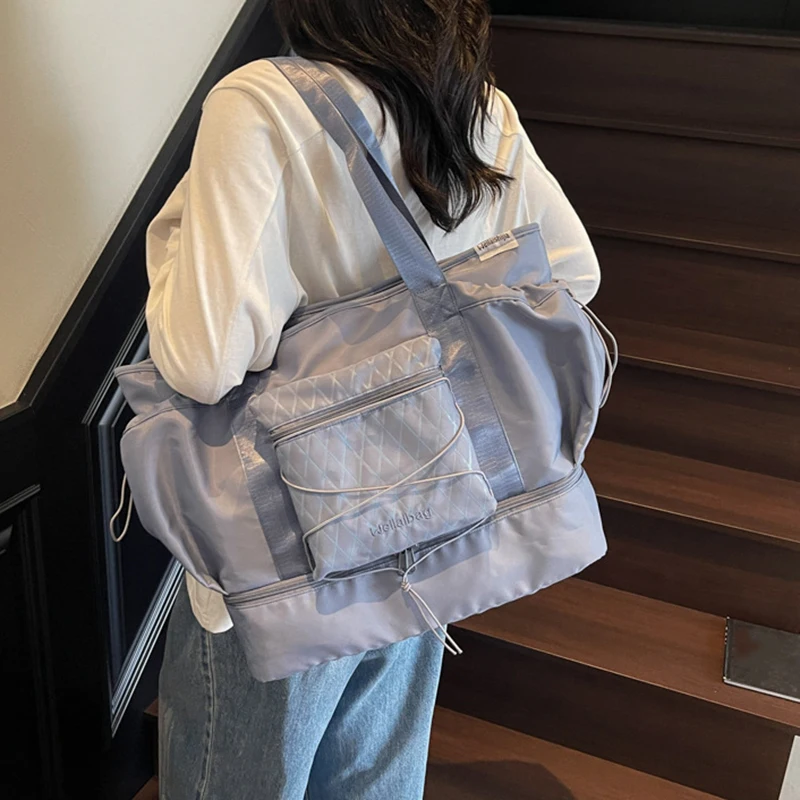 

Travel Duffel Bag with Shoes Pocket Outdoor Business Trip Short Distance Luggage Handbag Dry Wet Fitness Gym Yoga Tote Pack