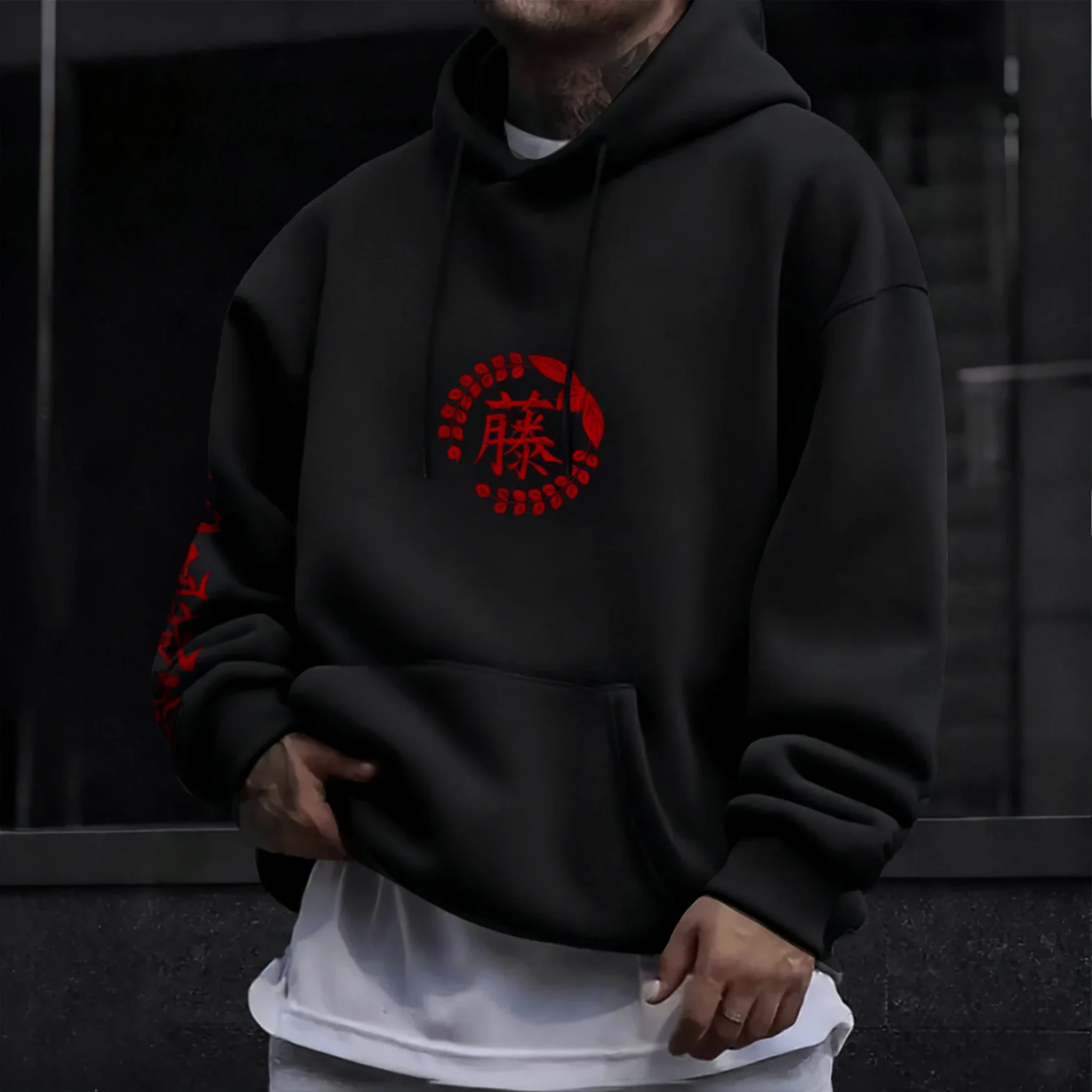 شيطان القاتل أنيمي 9 هاشيرا مطبوعة هوديي 2026 الرجال الخريف/الشتاء جديد Harajuku حجم كبير عادية فضفاض Y2K الوالدين والطفل