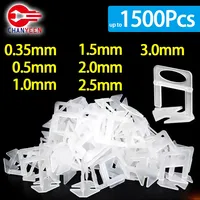 100-1500pcs Ceramic Tile Leveling System Clips Spacers Straps Kit Set For Tile Laying Floor Wall Construction Tools Building