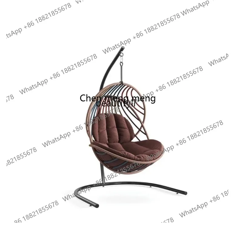 S7486 ss Outdoor Simplicity Living Room Glider Hanging Basket Rattan Chair Swing Indoor Balcony Lazy Bird's Nest Chair Cradle Ch